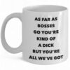 Funny Boss Mug - Gag Gift Ceramic Coffee Cup with Humorous Design for Bosses
