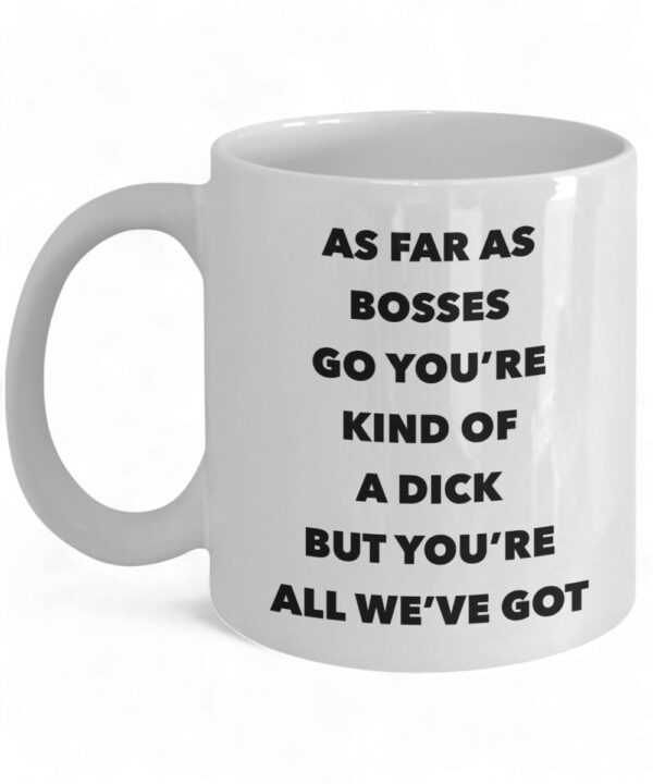 Funny Boss Mug - Gag Gift Ceramic Coffee Cup with Humorous Design for Bosses