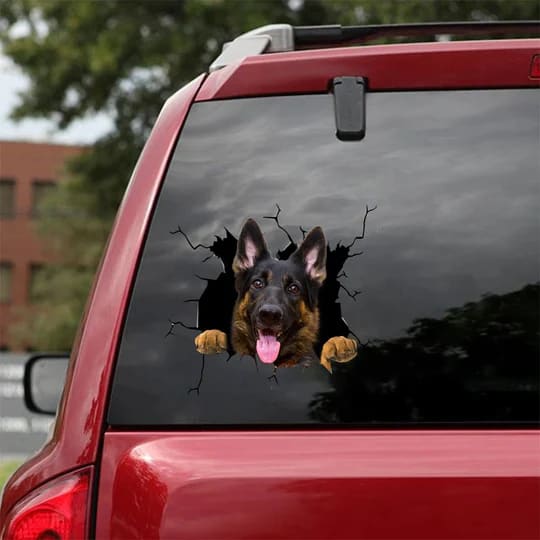 funny-german-shepherd-dog-sticker-cute-car-gift-for-dog-lovers_nsby4k Funny German Shepherd Dog Sticker - Cute Car Gift for Dog Lovers
