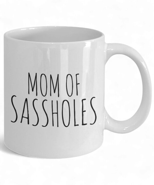 Funny Sassholes Mom Ceramic Coffee Mug - Perfect Gift for Moms