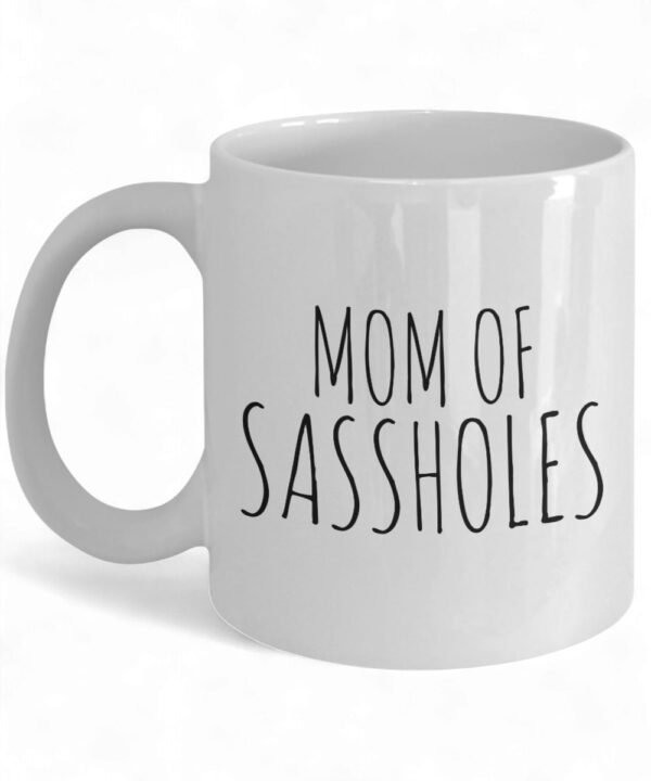 Funny Sassholes Mom Ceramic Coffee Mug - Perfect Gift for Moms