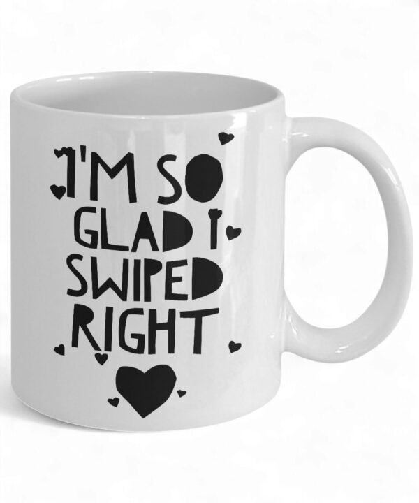 Funny 'Swiped Right' Ceramic Coffee Mug - Perfect Gift for Boyfriend or Girlfriend