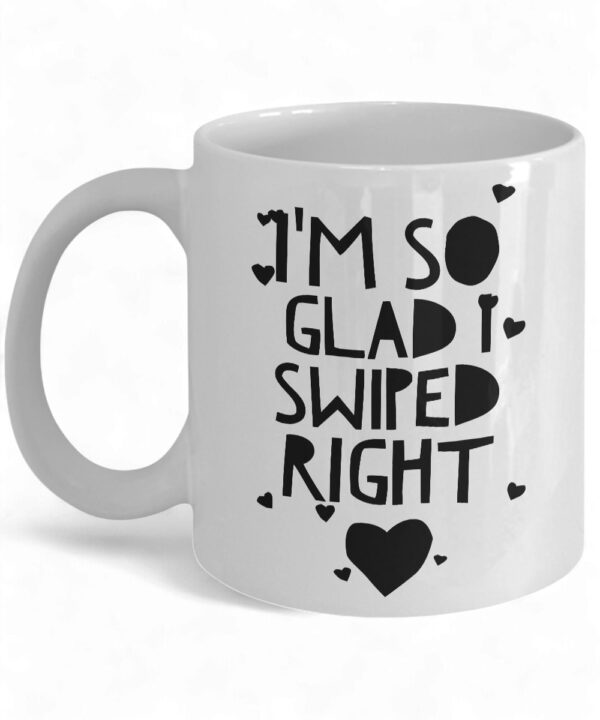 Funny 'Swiped Right' Ceramic Coffee Mug - Perfect Gift for Boyfriend or Girlfriend