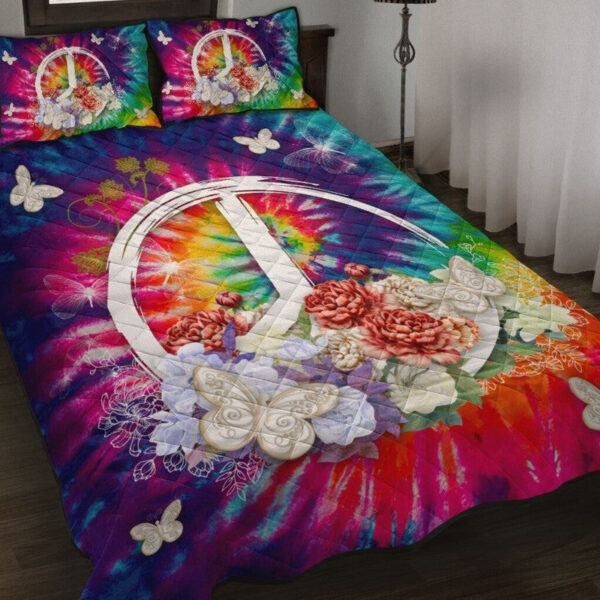 hippie-and-flower-quilt-set-colorful_ikrcuz Hippie And Flower Quilt Set Colorful