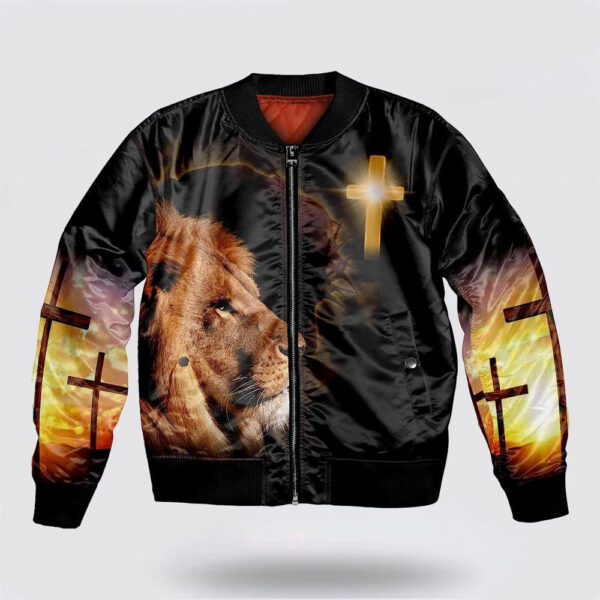 jesus-christ-lion-cross-a-child-of-god-bomber-jacket-gifts-for-jesus-lovers-2_jphig7 Jesus Christ Lion Cross A Child Of God Bomber Jacket - Gifts For Jesus Lovers
