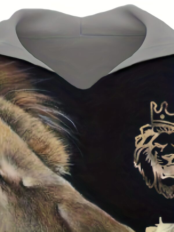 lion-graphic-hoodie-men-3d-print-kangaroo-pocket-pullover-3_iffouf Lion Graphic Hoodie Men - 3D Print Kangaroo Pocket Pullover