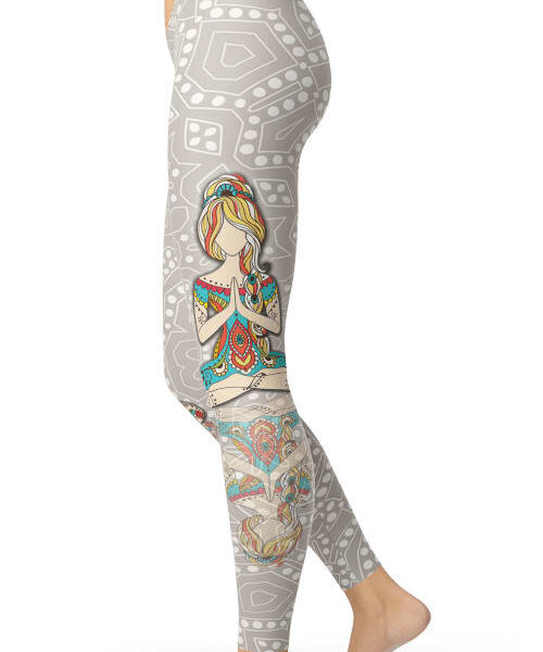 lotus-flower-printed-leggings-for-women-stylish-mirror-design_mxbykz Lotus Flower Printed Leggings for Women - Stylish Mirror Design