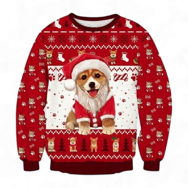 merry-corgi-dog-corgmas-ugly-christmas-sweatshirt_-sweater-1_wcyvo4 Merry Corgi Dog Corgmas Ugly Christmas Sweatshirt, Sweater