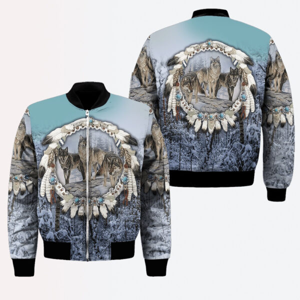 native-american-jacket-snowy-forest-native-american-3d-all-over-printed-bomber-jacket_hbfnid Native American Jacket, Snowy Forest Native American 3D All Over Printed Bomber Jacket