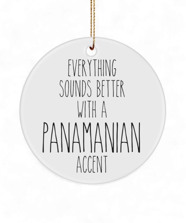 Panama Accent Christmas Ornament - Panamanian Gift Ceramic