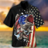 Patriotic Fishing Hawaiian Shirt for 4th of July Celebrations