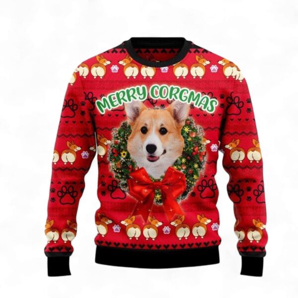 Pembroke Welsh Corgi Dog Ugly Christmas Sweatshirt, Sweater