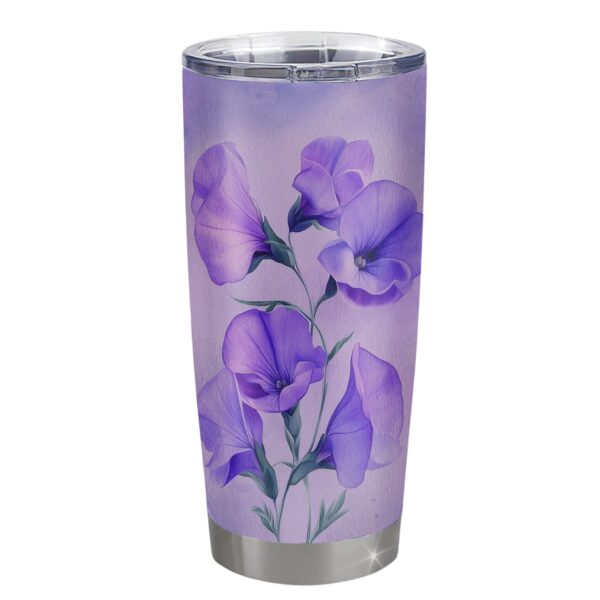 Personalized Memaw Tumbler -Custom Flower Design Gift for GranddaughterGrandson