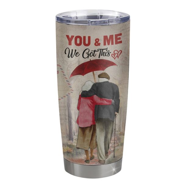 Personalized Stainless Steel Tumbler for Wife - Love Letter Travel Mug Gift
