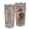 Personalized Stainless Steel Tumbler for Wife - Love Letter Travel Mug Gift