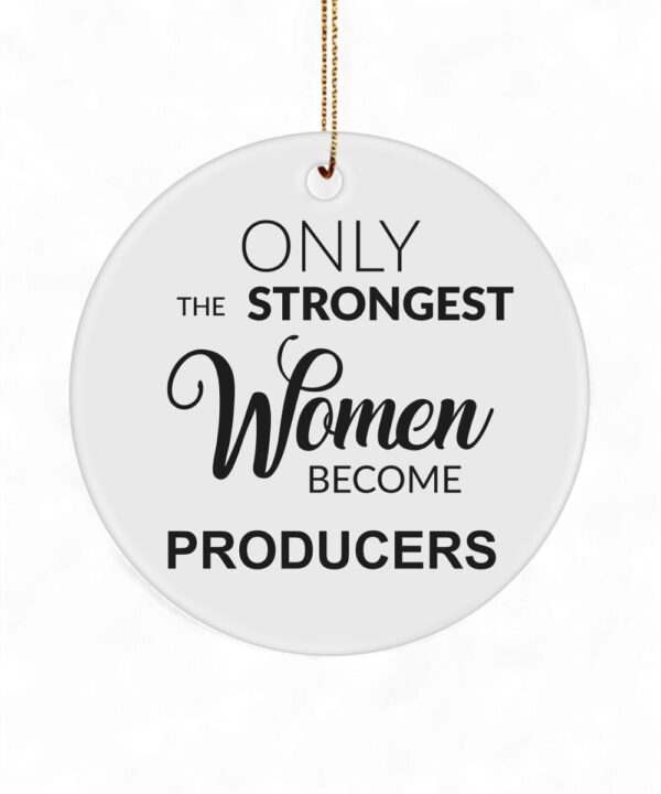 Producer Christmas Ornament - Strong Women TV Producer Gift