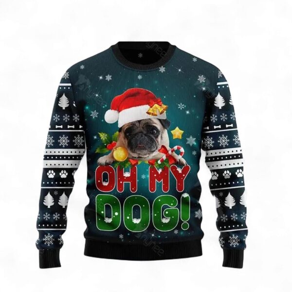 pug-oh-my-dog-ugly-christmas-sweatshirt_-sweater-1_ap2nc8 Pug Oh My Dog Ugly Christmas Sweatshirt, Sweater
