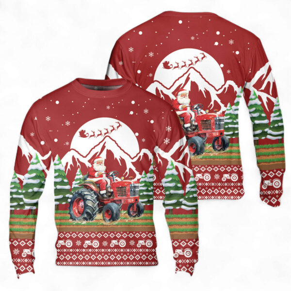 santa-driing-tractor-christmas-sweatshirt_-sweater-1_c1efca Santa Driving Tractor Christmas Sweatshirt, Sweater