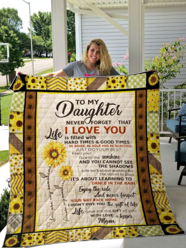 Sunflower Daughter Quilt Blanket