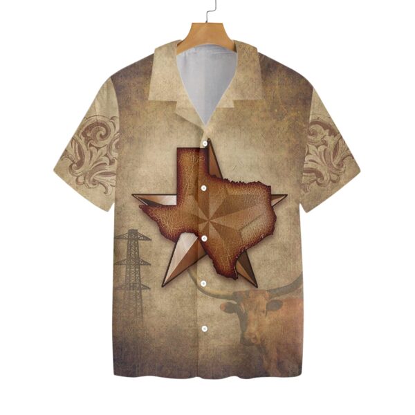 vintage-texas-longhorn-hawaiian-shirt-for-men-proud-lone-star-state-design-2_nnozqn Vintage Texas Longhorn Hawaiian Shirt for Men - Proud Lone Star State Design