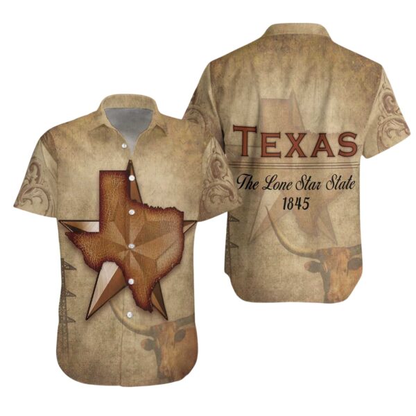 vintage-texas-longhorn-hawaiian-shirt-for-men-proud-lone-star-state-design-4_gtref7 Vintage Texas Longhorn Hawaiian Shirt for Men - Proud Lone Star State Design