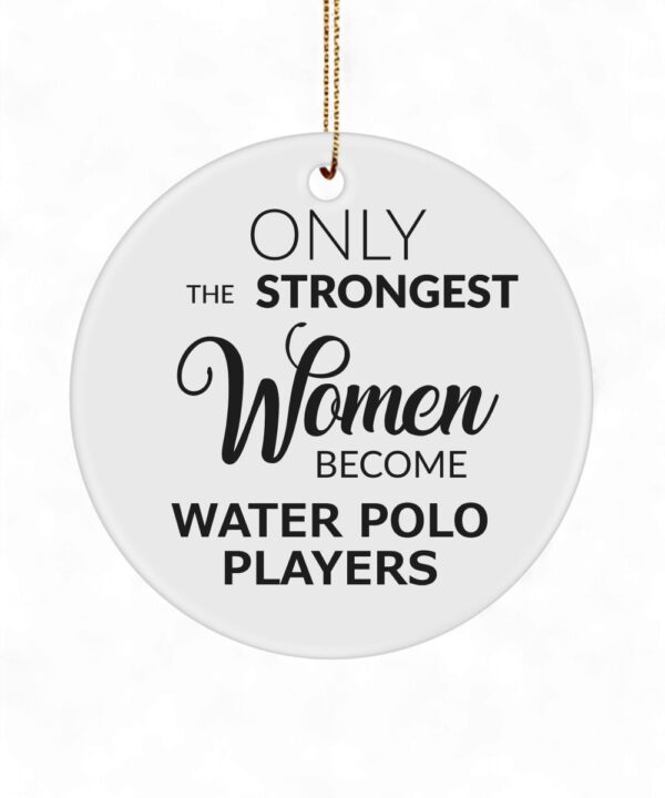 Water Polo Ornament - Strong Women Players - Ceramic Christmas