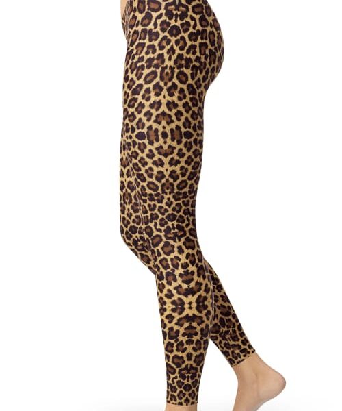 Wild Leopard Print Leggings - Stylish Animal Print Activewear for Comfort & Fashion