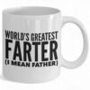 World's Greatest Farter Coffee Mug - Funny Father's Day Mug for Dad