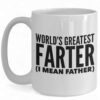 World's Greatest Farter Coffee Mug - Funny Father's Day Mug for Dad