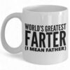 World's Greatest Farter Coffee Mug - Funny Father's Day Mug for Dad