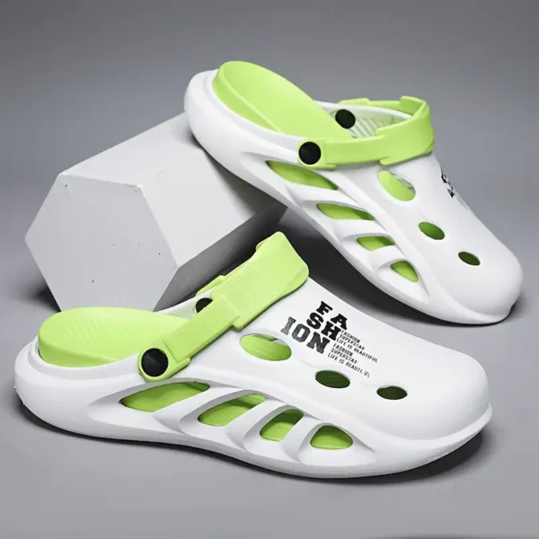 Lightweight Soft Sole Two-way Wear Hollow Clogs 2 Lightweight Soft Sole Two-way Wear Hollow Clogs