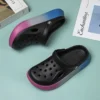 Women's Platform Sandals 1 Unisex Gradient Sole Clogs – Lightweight Breathable Slip-On Sandals