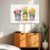 Be Joyful in Hope Patient in Affliction Faithful in Prayer, Flower Pots, Wall Art Canvas & Poster
