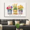 Be Joyful in Hope Patient in Affliction Faithful in Prayer, Flower Pots, Wall Art Canvas & Poster