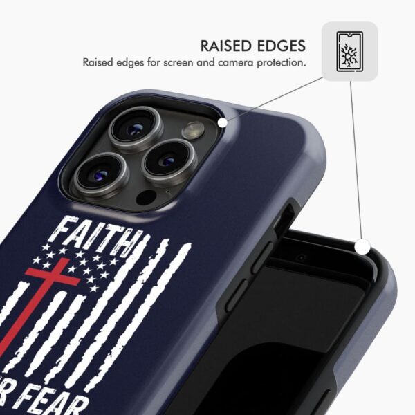 Patriotic Christian Phone Cases Faith Over Fear American Flag Phone Case