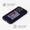 Patriotic Christian Phone Cases Faith Over Fear American Flag Phone Case