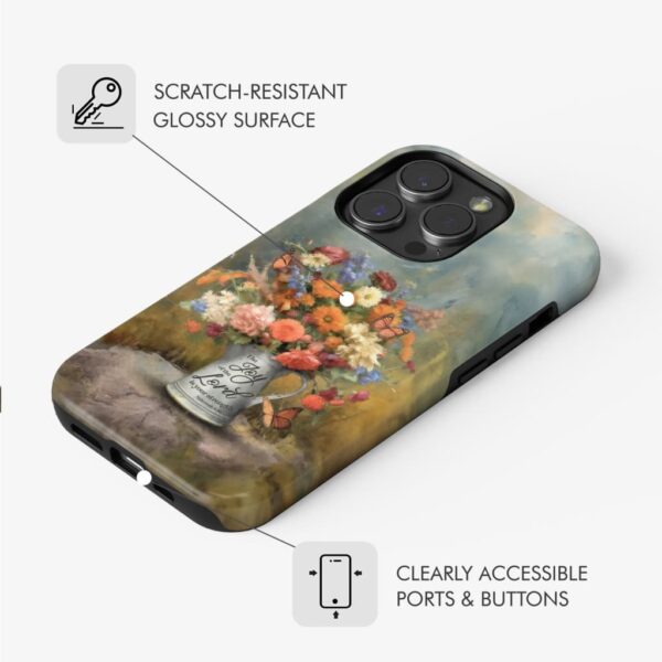 The Joy Of The Lord Is Your Strength Nehemiah 810, Flower, Butterfly, Phone Case